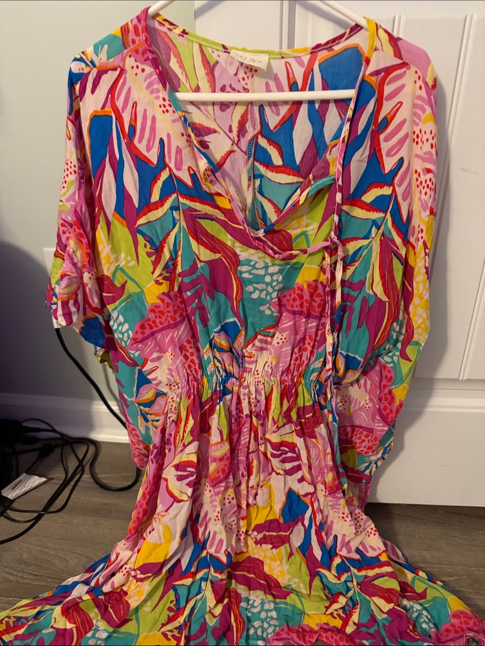 Vibrant Multicolor Floral Maxi Dress (Jules and James boutique)